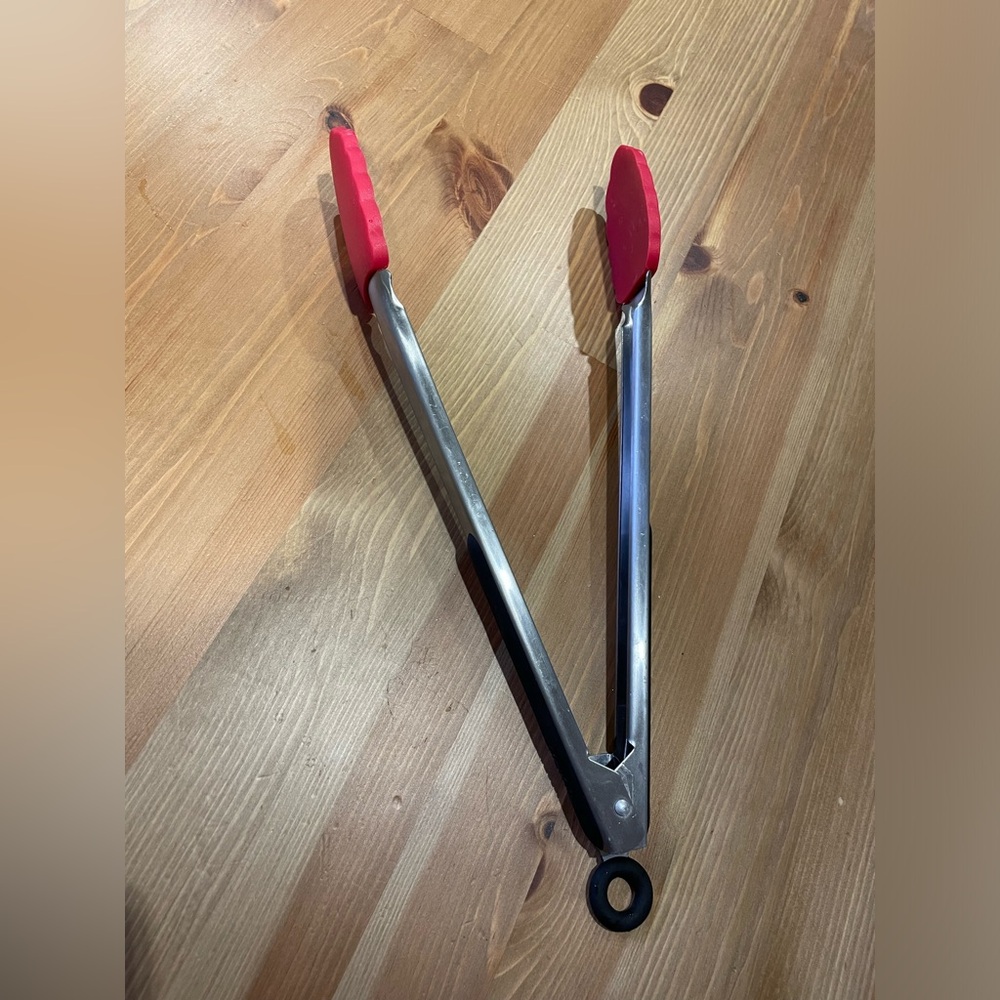 Starfrit 12 inch classic color silicone food tongs